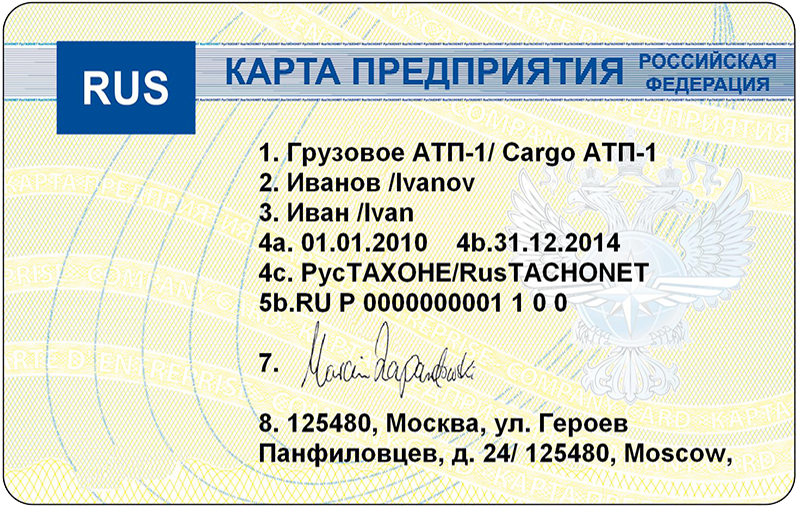 Карта предприятия 